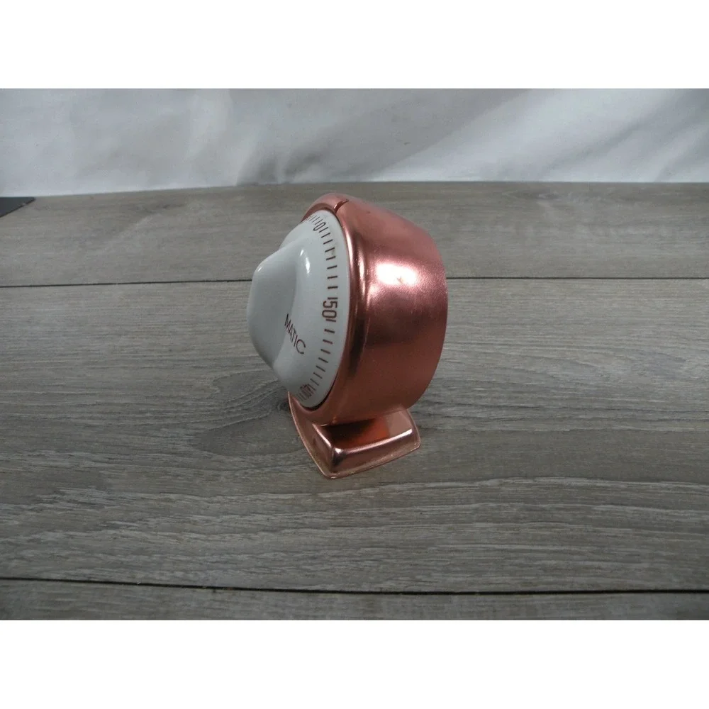Mirro-Matic 60 Minute Timer Kitchen Copper Aluminum Mirro Vintage Mechanical